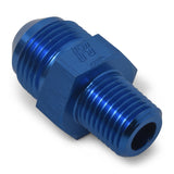 Russell Performance -6 AN to 3/8in NPT Straight Flare to Pipe (Blue) (25 pcs.)