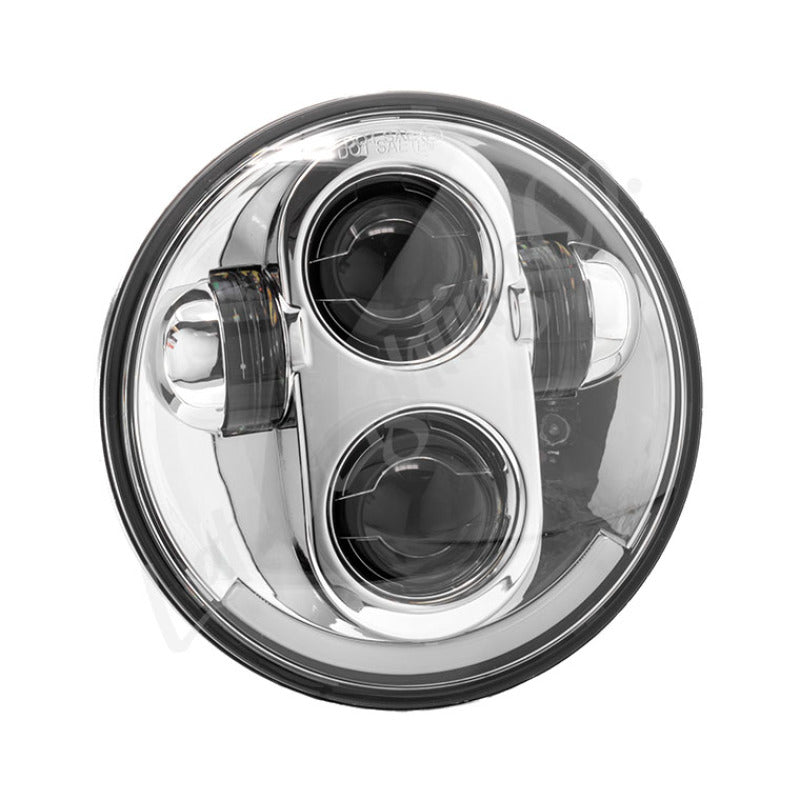 Letric Lighting 5.75in LED Premium Projector Headlight Chrome
