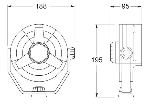 Hella Fan Turbo 2Speed 24V Blk