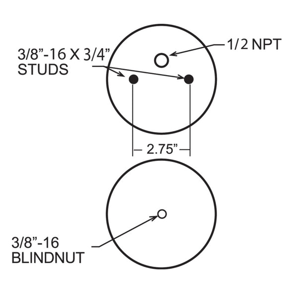 Firestone Ride-Rite Replacement Air Helper Spring 224C (W217606776)