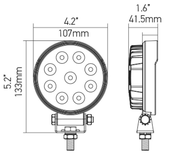 Hella ValueFit Work Light 5RD 1.0 LED MV CR LT