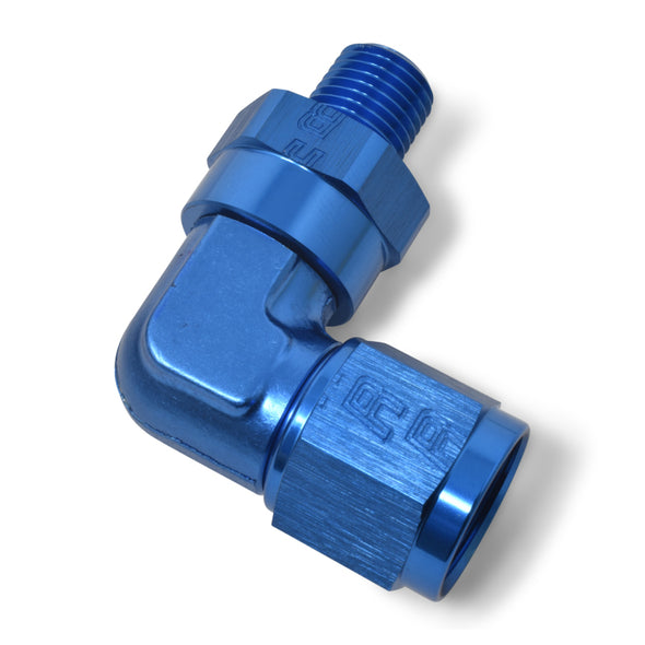 Russell Performance -6 AN 90 Degree Female to Male 3/8in Swivel NPT Fitting