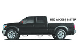 N-Fab Nerf Step 15-17 Ford F-150 SuperCrew 5.5ft Bed - Tex. Black - Bed Access - 3in