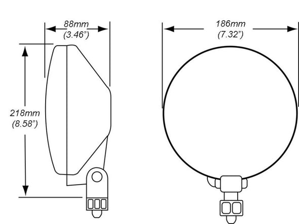 Hella 700FF H3 12V/55W Halogen Driving Lamp Kit