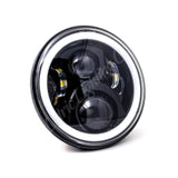 Letric Lighting 7in LED Black Full-Halo Indian