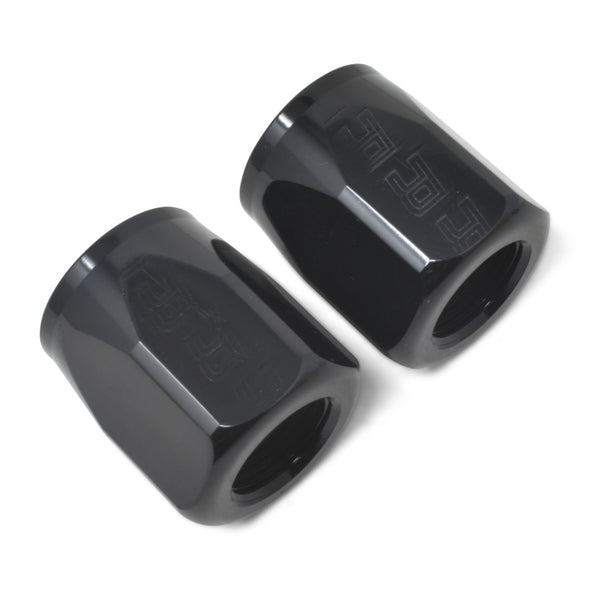 Russell Performance 2-Piece -6 AN Full Flow Swivel Hose End Sockets (Qty 2) - Polished and Black
