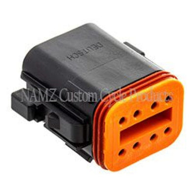 NAMZ Deutsch DT Series 8-Wire Plug & Wedgelock - Black (Repl. HD 72118-94BK)