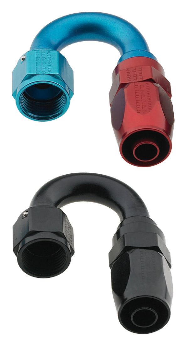 Fragola -16AN x 180 Degree Pro-Flow Hose End - Black