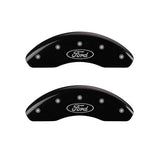 MGP Rear set 2 Caliper Covers Engraved Rear GT Black finish silver ch