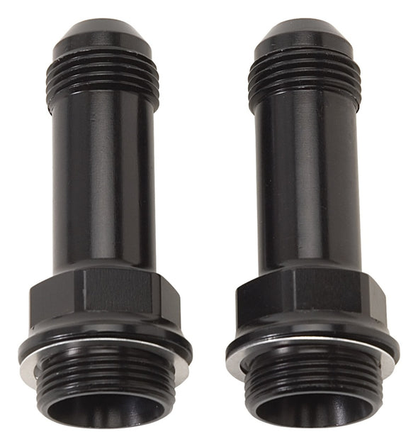 Russell Performance 7/8in -20 x -6 AN Male Flare Extended (2 pcs.) (Black)
