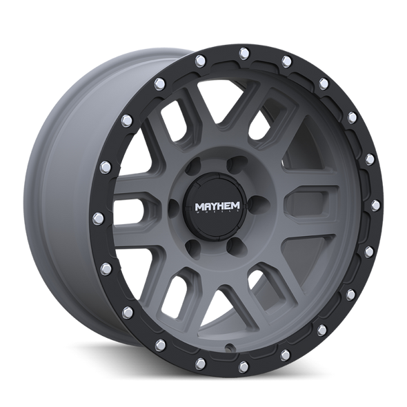 Mayhem 8304 Delta 20x9 / 8x180 BP / 0mm Offset / 124.2mm Hub Matte Gunmetal w/ Matte Black Lip Wheel