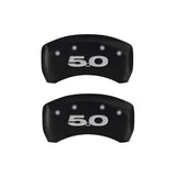 MGP Rear set 2 Caliper Covers Engraved Rear 50 Red finish silver ch