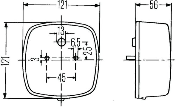 Hella 2578 Stop / Turn / Tail / License Plate Lamp