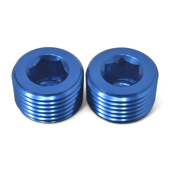 Russell Performance 1/4in Allen Socket Pipe Plug (Blue)