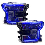 Oracle 15-17 Ford F-150 Dynamic RGB+A Pre-Assembled Headlights Halogen - Blk Edition -