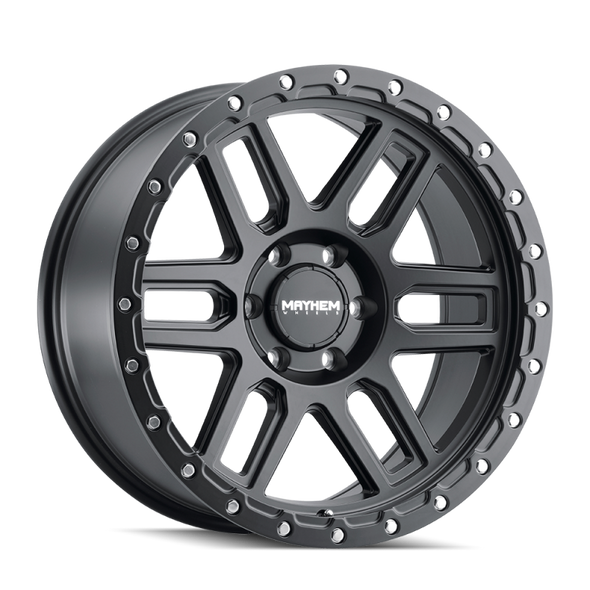 Mayhem 8304 Delta 17x9 / 6x139.7 BP / -12mm Offset / 106mm Hub Matte Black Wheel