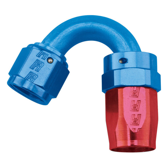 Russell Performance -12 AN Red/Blue 150 Degree Full Flow Swivel Hose End (With 1-1/8in Radius)