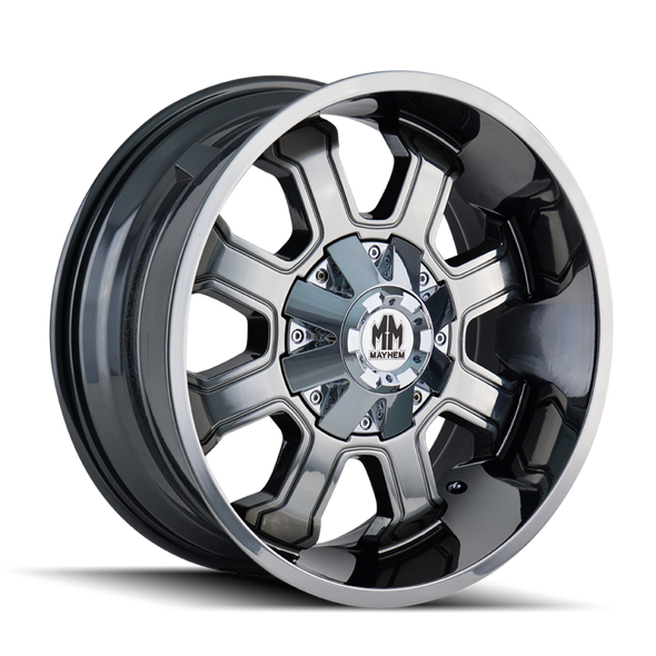 Mayhem 8103 Fierce 20x9 / 6x135 BP / 18mm Offset / 106mm Hub Chrome Wheel