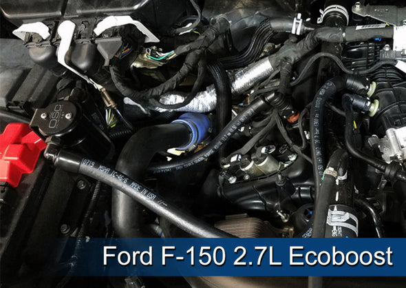 J&L 2011-2023 Ford F-150 2.7L/3.5L/5.0L Passenger Side Oil Separator 3.0 - Black Anodized