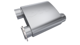 QTP 3in Weld-On Reverse 304SS Screamer Muffler Short Case w/Bolt-On QTEC Electric Cutout