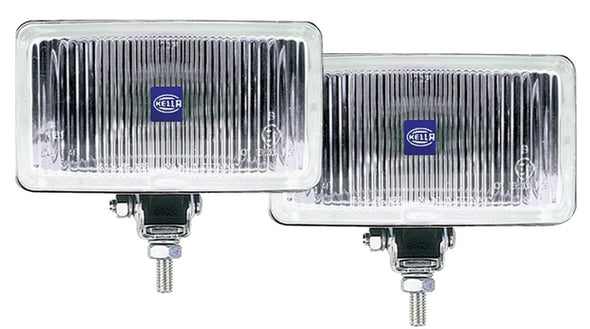 Hella 450 H3 12V SAE/ECE Fog Lamp Kit Clear - Rectangle (Includes 2 Lamps)