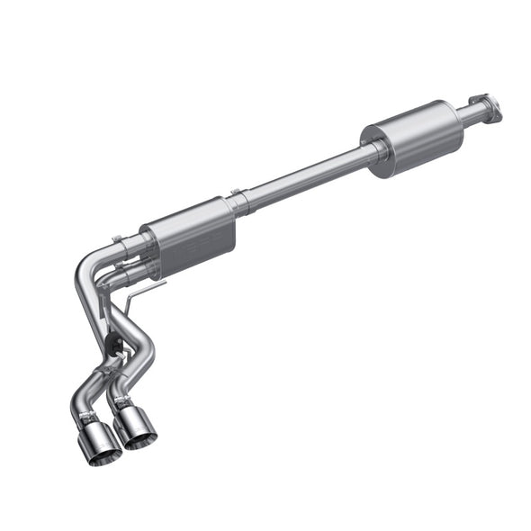 MBRP 2021+ Ford F150 Aluminized Dual Pre-Axle (Street Profile) 2.5in OD Tips 3in Cat Back Exhaust