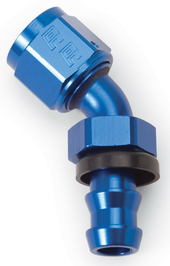 Russell Performance -6 AN Twist-Lok 45 Degree Hose End (Blue)