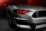 Oracle 18-21 Ford Mustang Dynamic DRL w/ Halo Kit & Sequential Turn Signal - ColorSHIFT