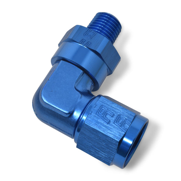 Russell Performance -8 AN 90 Degree Female to Male 1/2in Swivel NPT Fitting