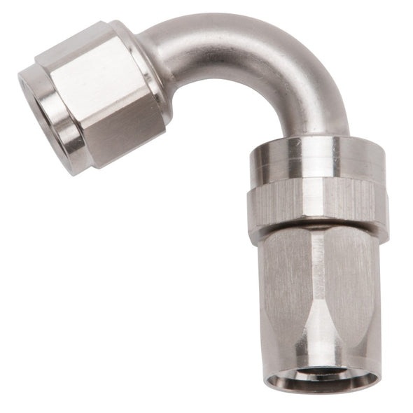 Russell Performance -8 AN Endura 120 Degree Full Flow Swivel Hose End (With 3/4in Radius)