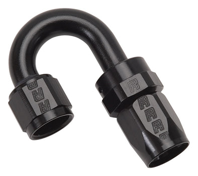 Russell Performance -10 AN Black 180 Degree Full Flow Swivel Hose End