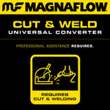 MagnaFlow Universal Catalytic Converter 5.00 C/A 2.5 Spun OEM