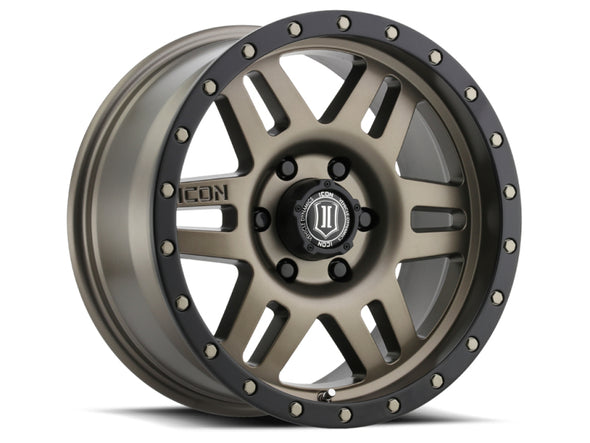 ICON Six Speed 17x8.5 6x135 6mm Offset 5in BS 94mm Bore Bronze Wheel