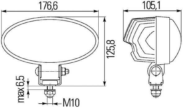 Hella Work Lamp Na 0Gr Md1224 Dt Ov90 1Gb