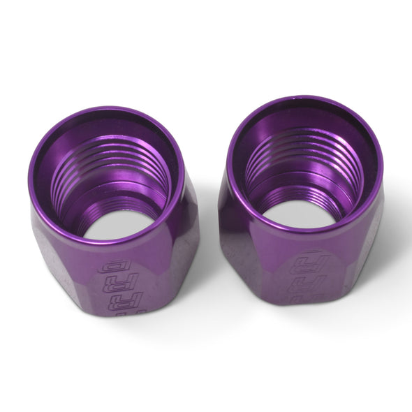 Russell Performance 2-Piece -10 AN Anodized Full Flow Swivel Hose End Sockets (Qty 2) - Purple
