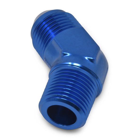 Russell Performance -4 AN to 1/4in NPT 45 Degree Flare to Pipe Adapter