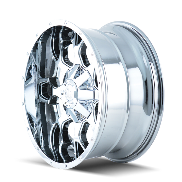 Mayhem 8015 Warrior 20x9 / 6x135 BP / 18mm Offset / 106mm Hub Chrome Wheel