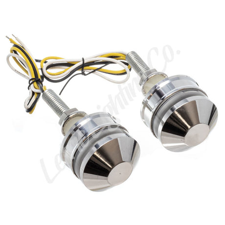 Letric Lighting Grip Indicators Lights Polished Cap White/Amber