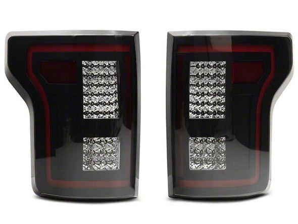 Raxiom 15-17 Ford F-150 w/Non-BLIS LED Tail Lights Sequential Turn Signals- Blk Hsng (Smoked Lens)