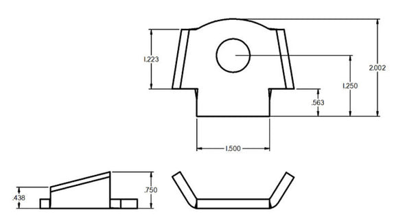 Ridetech Shock Tab Sway Bar Tab