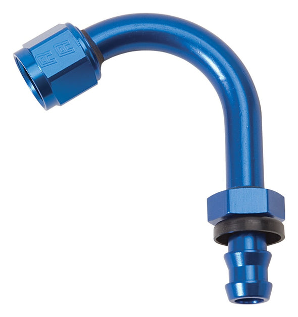 Russell Performance -6 AN Twist-Lok 120 Degree Hose End (1in Radius)