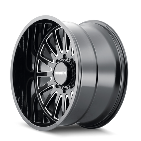 Mayhem 8114 Utopia 20x9 / 6x139.7 BP / 0mm Offset / 106mm Hub Black w/ Milled Spokes Wheel