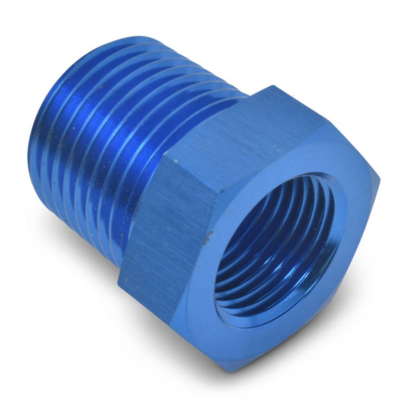 Russell Performance 3/8in Male to 1/8in Female Pipe Bushing Reducer (Blue)