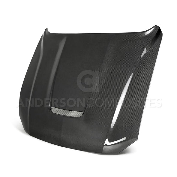 2018-2020 FORD MUSTANG TYPE-GR DOUBLE SIDED CARBON FIBER HOOD