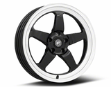 Forgestar D5 Drag Black Machined Wheel; Front Only; 18x5