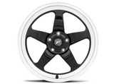 Forgestar D5 Drag Black Machined Wheel; Front Only; 18x5