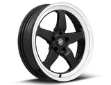 Forgestar D5 Drag Black Machined Wheel; Front Only; 18x5