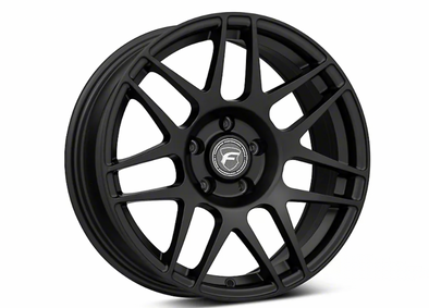 Forgestar F14 Drag Edition Matte Black Wheel; Front Only; 17x7