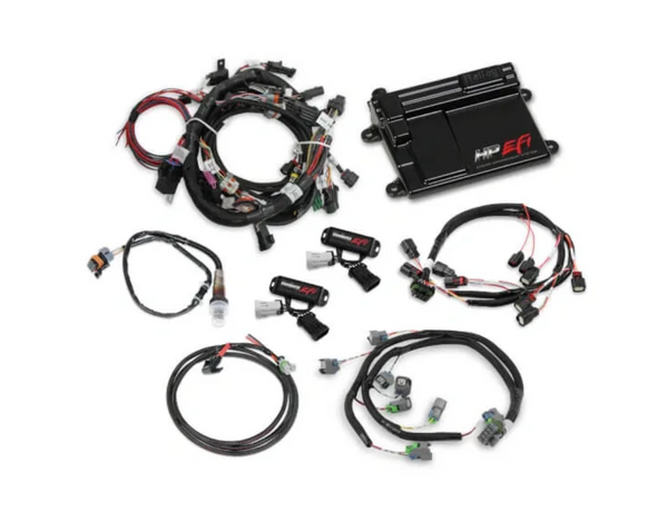 Ford Coyote HP EFI ECU with Power Harness, Main Harness, Coil Harness, Injector Harness and Sensors includes Bosch Oxygen Sensor (Does not include Ti-VCT Controller or Harnesses)