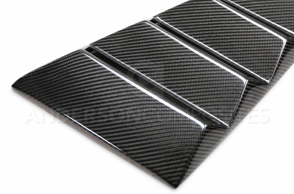 2015 - 2020 MUSTANG CARBON FIBER TYPE-VENTED SIDE WINDOW LOUVERS (PAIR)